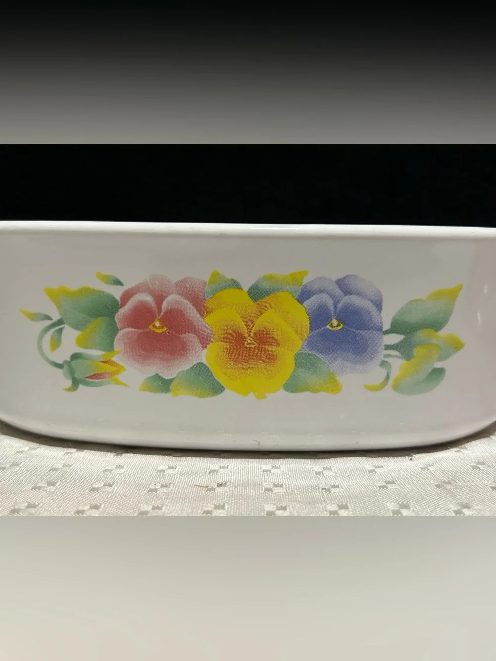 Corning Ware Summer Blush Pansy A2B 2L Casserole With Lid-Made In USA